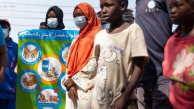 أطفال سودانيون الوقاية من الكوليرا