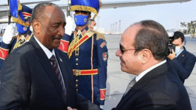 عبدالفتاح البرهان وعبدالفتاح السيسي