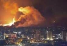 صورة تعبيرية تظهر تصاعد الدخان جراء الانفجارات