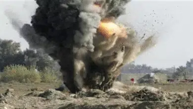 صورة إرشيفية لانفجار لغم