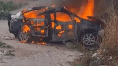 صورة إرشيفية لسيارة مستهدفة