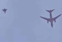 مرافقة طائرات مقاتلة للطائرات المدنية المغادرة من مطاري Dubai International Airport وAbu Dhabi International Airport