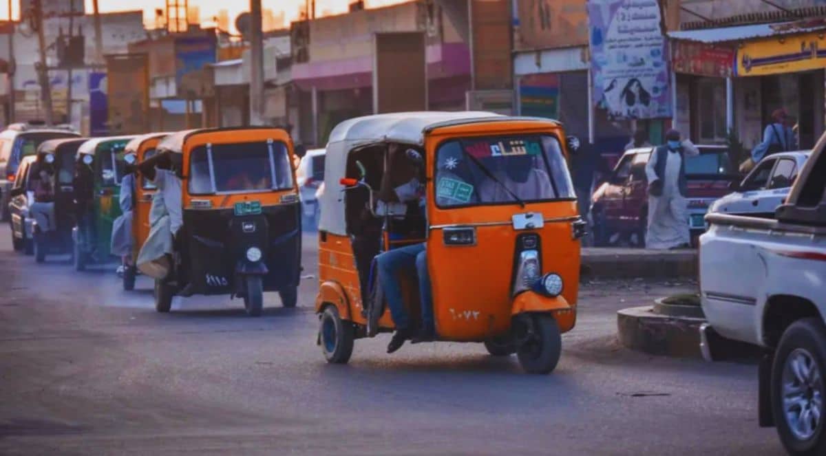 الركشات في السودان _ المدينة نيالا
